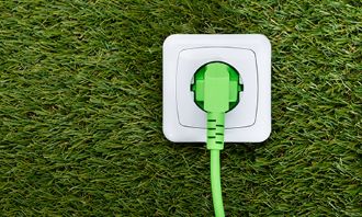 Green cord plugged in